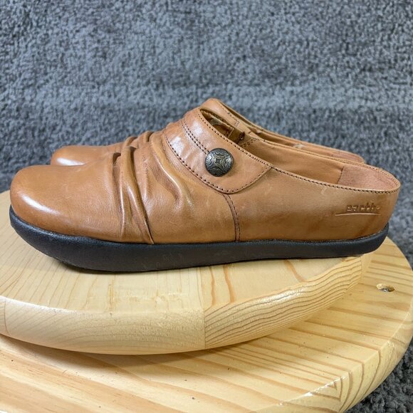 Kalso Earth Shoe Darling Clog Womens Size 9 Camel Slip On Negative Heel Mule - Picture 1 of 7
